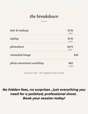 PROFESSIONAL PHOTOSHOOT