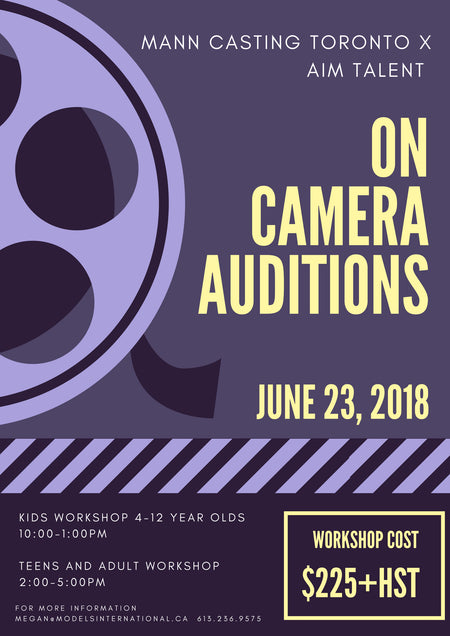 MANN CASTING WORKSHOP - ONE DAY ONLY!